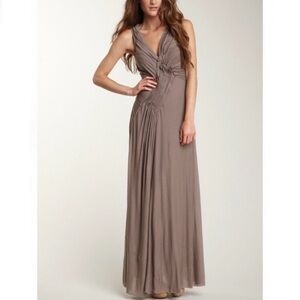 Project Alabama long slinky pleated maxi dress